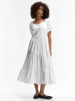 GATE Sukienka z bufiastymi rękawami| Kategorie·Sukienki