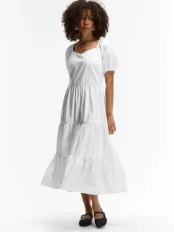 GATE Sukienka z bufiastymi rękawami| Kategorie·Sukienki