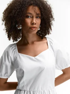 GATE Sukienka z bufiastymi rękawami| Kategorie·Sukienki