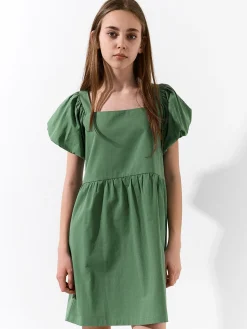 GATE Sukienka z bufiastymi rękawami|Dzieci Dziewczynki·Sukienki