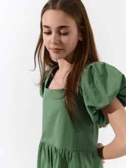 GATE Sukienka z bufiastymi rękawami|Dzieci Dziewczynki·Sukienki