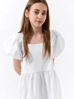 GATE Sukienka z bufiastymi rękawami|Dzieci Dziewczynki·Sukienki