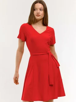 GATE Sukienka z dekoltem w kształcie litery V| Kategorie·Sukienki