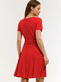 GATE Sukienka z dekoltem w kształcie litery V| Kategorie·Sukienki