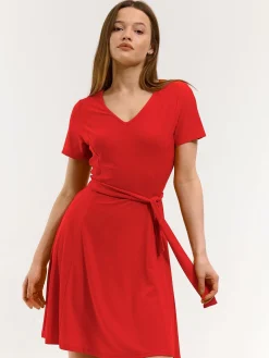 GATE Sukienka z dekoltem w kształcie litery V| Kategorie·Sukienki