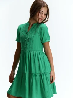 GATE Sukienka z detalami Madery|Dzieci Dziewczynki·Sukienki