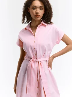 GATE Sukienka z domieszką lnu| Kategorie·Sukienki