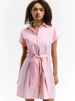 GATE Sukienka z domieszką lnu| Kategorie·Sukienki