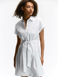 GATE Sukienka z domieszką lnu| Kategorie·Sukienki