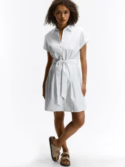 GATE Sukienka z domieszką lnu| Kategorie·Sukienki