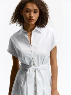 GATE Sukienka z domieszką lnu| Kategorie·Sukienki