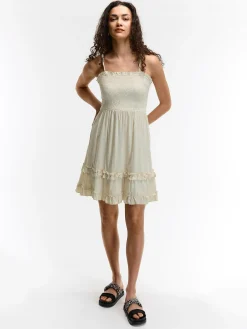 GATE Sukienka z domieszką lnu| Kategorie·Sukienki