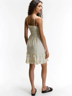 GATE Sukienka z domieszką lnu| Kategorie·Sukienki