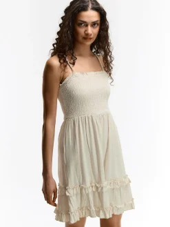 GATE Sukienka z domieszką lnu| Kategorie·Sukienki