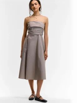 GATE Sukienka z domieszką lnu| Kategorie·Sukienki