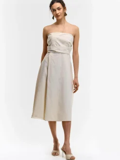 GATE Sukienka z domieszką lnu| Kategorie·Sukienki