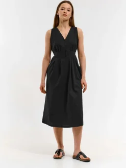 GATE Sukienka z domieszką lnu| Kategorie·Sukienki