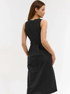 GATE Sukienka z domieszką lnu| Kategorie·Sukienki