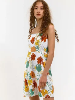 GATE Sukienka z domieszką lnu| Kategorie·Sukienki