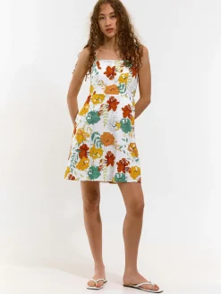 GATE Sukienka z domieszką lnu| Kategorie·Sukienki