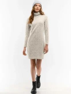 GATE Sukienka z golfem i długimi rękawami| Kategorie·Sukienki