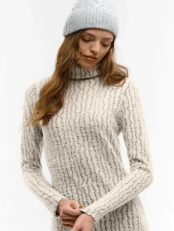 GATE Sukienka z golfem i długimi rękawami| Kategorie·Sukienki