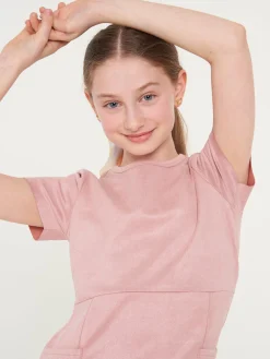 GATE Sukienka z imitacji zamszu dla dziewczyny|Dzieci Dziewczynki·Sukienki