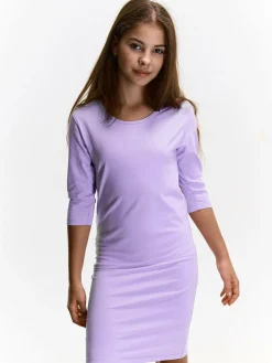 GATE Sukienka z kontrastową nicią|Dzieci Dziewczynki·Sukienki