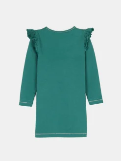 GATE Sukienka z kontrastową nicią i falbankami|Dzieci Dziewczynki·Sukienki