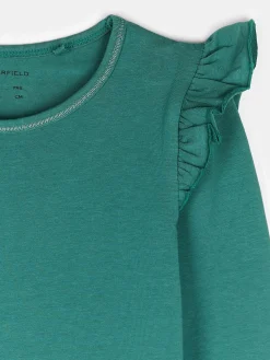 GATE Sukienka z kontrastową nicią i falbankami|Dzieci Dziewczynki·Sukienki