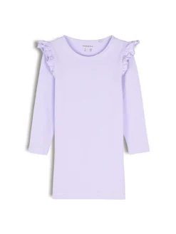 GATE Sukienka z kontrastową nicią i falbankami|Dzieci Dziewczynki·Sukienki