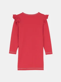GATE Sukienka z kontrastową nicią i falbankami|Dzieci Dziewczynki·Sukienki