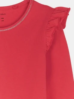 GATE Sukienka z kontrastową nicią i falbankami|Dzieci Dziewczynki·Sukienki