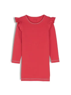 GATE Sukienka z kontrastową nicią i falbankami|Dzieci Dziewczynki·Sukienki