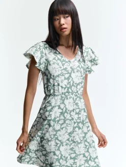 GATE Sukienka z kwiatowym nadrukiem| Kategorie·Sukienki