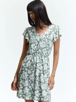 GATE Sukienka z kwiatowym nadrukiem| Kategorie·Sukienki