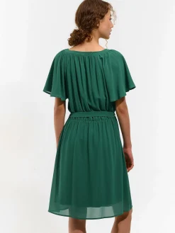 GATE Sukienka z marszczonymi rękawami| Kategorie·Sukienki