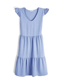 GATE Sukienka z marszczonymi rękawami| Kategorie·Sukienki