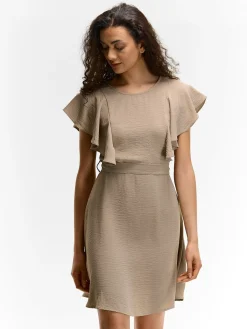 GATE Sukienka z marszczonymi rękawami| Kategorie·Sukienki