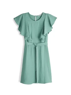 GATE Sukienka z marszczonymi rękawami| Kategorie·Sukienki