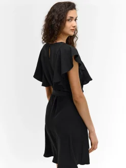 GATE Sukienka z marszczonymi rękawami| Kategorie·Sukienki