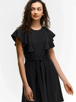 GATE Sukienka z marszczonymi rękawami| Kategorie·Sukienki