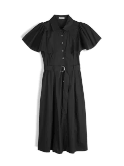 GATE Sukienka z marszczonymi rękawami| Kategorie·Sukienki