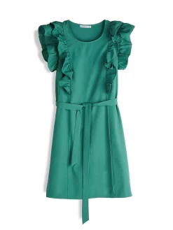 GATE Sukienka z marszczonymi rękawami| Kategorie·Sukienki