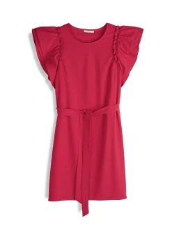 GATE Sukienka z marszczonymi rękawami| Kategorie·Sukienki