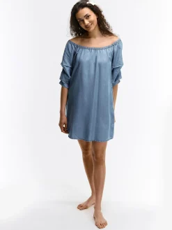 GATE Sukienka z marszczonymi rękawami| Kategorie·Sukienki