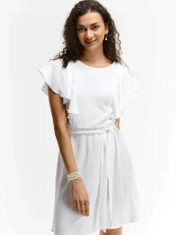 GATE Sukienka z marszczonymi rękawami| Kategorie·Sukienki