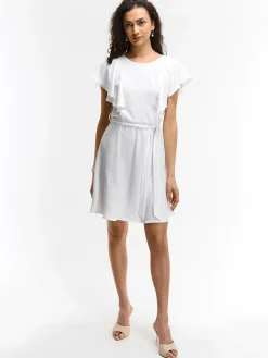 GATE Sukienka z marszczonymi rękawami| Kategorie·Sukienki