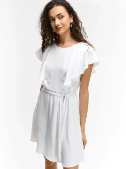 GATE Sukienka z marszczonymi rękawami| Kategorie·Sukienki