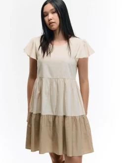 GATE Sukienka z marszczonymi rękawami| Kategorie·Sukienki